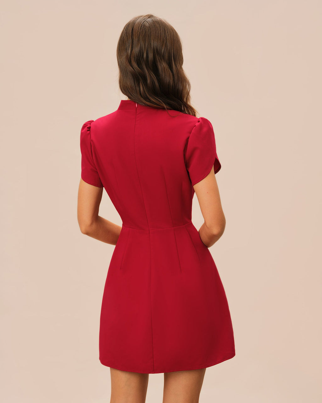 Raia | Petal Sleeve Cocktail Mini Dress